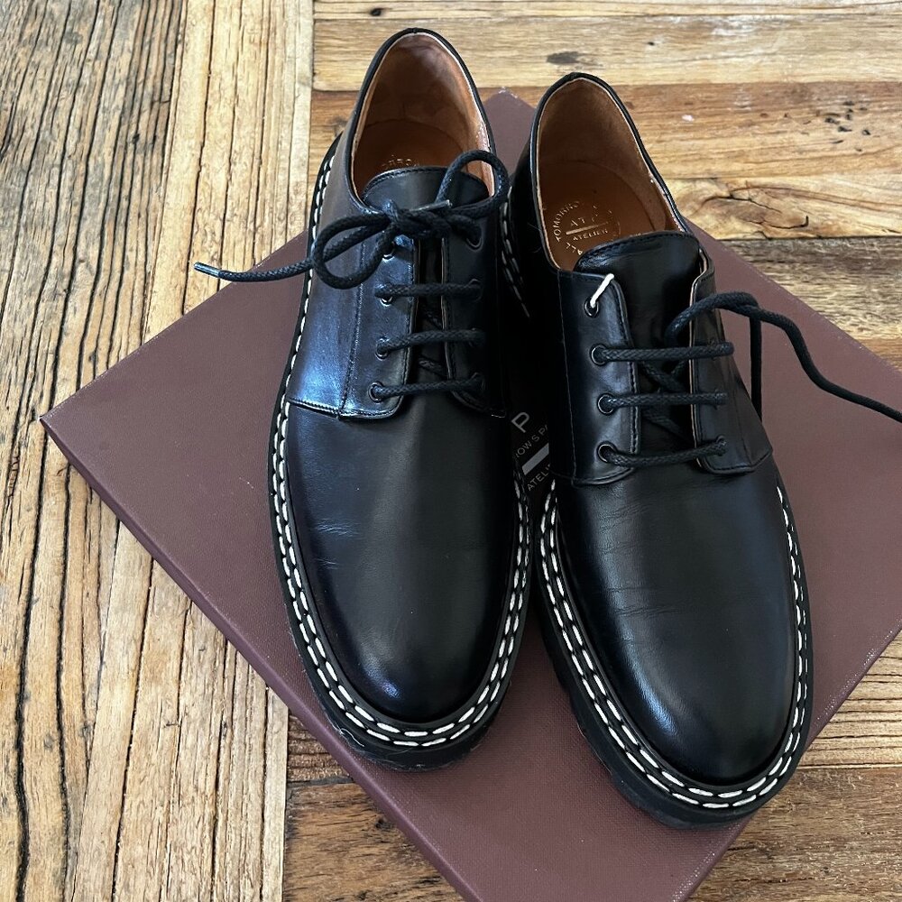 NWT ATP Maglie Leather Chunky Loafers Black